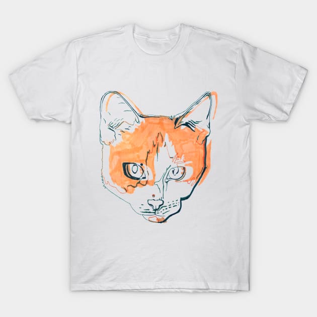 Kitten with Soul Patch T-Shirt by RaLiz